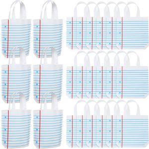 Hosuly 24 Pcs Pre-K Graduation Gifts Notebook Tote Bags End of Year Gift Bags Bulk Goodies Decor for Teacher Appreciation Preschool Kindergarten Graduation Back to School Party Supplies