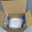 Saillong 2 Pack 8" Pool Skimmer Basket for Inground Pool with 2 Blue Skimmer Basket Handle and 1 Stainless Steel Hook, White Universal Pools Filter Baskets Skimmers for Debris Removal, Keep Hand Clean