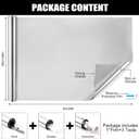 Pushglossy 35.43 Inch X 26.25 ft One Way Privacy Window Film, Silver, 36 inch x 26 ft