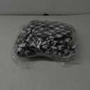 Picnic Table Cover with Bench Covers Camping Essentials Waterproof Windproof Camping Tablecloth with Drawstring Bag, Fitted Rectangle Tables and Seats, 96in, Grey Checkered