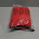 vctops Christmas Red Plush Chenille Bath Rugs 16"x24" Extra Soft and Absorbent Microfiber Shag Rug, Non-Slip Runner Carpet for Tub Bathroom Shower Mat (Red,16"x24")