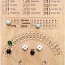 Baseball Dice Board Game for Kids Adults Gift Wooden Fun Baseball Board Game with dice for Game Nights, Parties,Holiday Gatherings