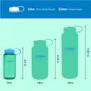 Nalgene 16 oz Wide Mouth Water Bottle | Slim Cup Holder Size, BPA-Free, Durable & Leak Proof, Lightweight Travel Bottle, Pastel Green