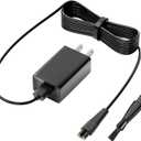 VHBW Power Cord for Skull Shaver, Charger for Pitbull Gold Pro/Silver Pro/Platinum/Palm Beast Trimmer, Replacement AC Power Adapter, 5.9ft, Silver