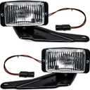 Fog Light Assembly compatible with 1988-1997 Chevy GMC C/K C1500 C2500 C3500 K1500 K2500 K3500, w/Bracket & Bulb,GM2592106 | GM2593106