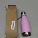 koodee 12 oz Stainless Steel Water Bottle Double Wall Vacuum Insulated Flask Cola Shape Metal Water Bottles for School (Pink)