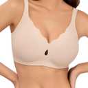 Summer Clearance Women's Clothing - Wireless Bras for Women - No Underwire Soft Comfort T-Shirt Bra (Large, Nude)