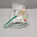 LIN&BABAY 4Pcs Christmas Shower Curtain Set with Non-Slip Rugs, Toilet Lid Cover and Bath Mat, Christmas Bathroom Decor with Hooks 71'' x 71'' (White)