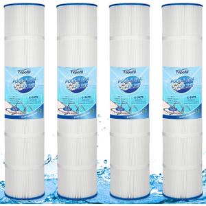 Tepofil® CCP520 Swimming Pool Filter Cartridge Compatible with Clean and Clear Plus 520, PCC130, C-7472, R173578, 178585, 817-0143, FC-1978, FC-6475, 160332 Pool Filter Cartridge, 4 x 125 Sq. Ft