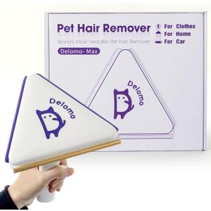 DELOMO Pet Hair Removal Tool3 in 1 Cat and Dog Hair Remover - Carpet Rake for Multi-Surface - Reusable Pet Hair Remover for Couch, Furniture,Clothes,Car Mats,Pet Bed