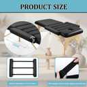 AceOrbit Massage Table Arm Rest Bolster Pillow Set Adjustable PU Leather Side Arm Extensions with Secure Straps for Massage Table (Black), 26" x 10" x 10"