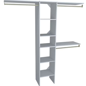 CLOSETMAID 16 In Wide Closed Organizer Fits Closets 6Ft to 9Ft Wide, Item dimensions L x W x H 14.7 x 112 x 82.46 inches Item Weight 78.7 pounds