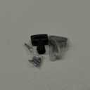 2pcs Shower Curtain Rod Bracket, Zinc Alloy Single Swivel Flange, Easy Installation Heavy Duty Black