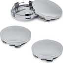4PCS Car Wheel Center Caps, 60MM/2.36In OD 56MM/2.2In ID, Scratch-Resistant & Rust-Proof ABS Snap-in Vehicle Rim Hub Caps Accessories, Universal for Cars, SUVs, Trucks (Silver)