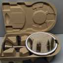 simplehuman Sensor Mirror, Lighted Makeup Mirror with Magnification (5X), 8" Round Magnifying Vanity Mirror with Lights, Cordless, Rose Gold Stainless Steel