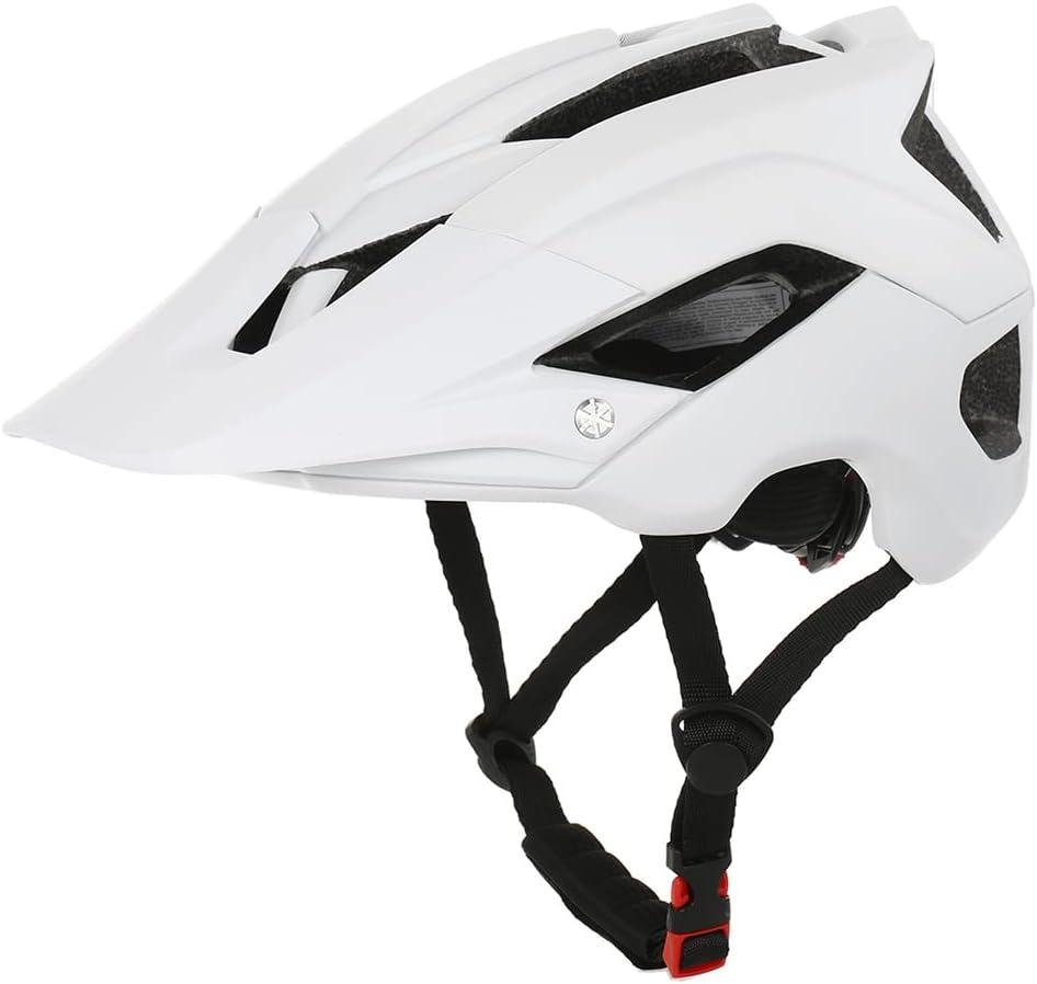 Lixada Mountain Bike Helmet Lightweight Bicycle Helmet for Adults Bicycle Helmet with Adjustable Strap and Removable Visor and 13 Vents Breathable MTB Helmet for Men and Women (56-64cm)(Visor missing)