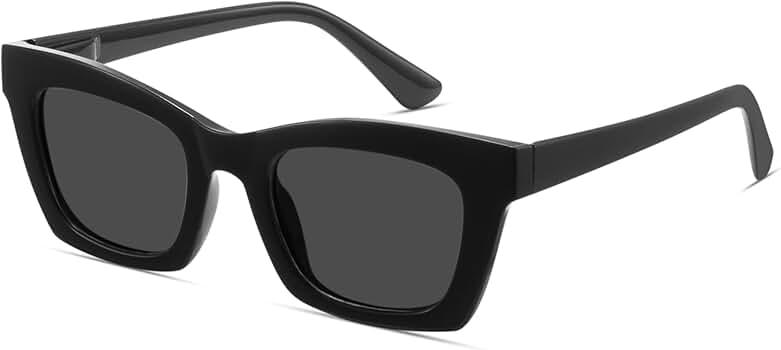 Trendy Polarized Sunglasses For Women Retro Womens Oversized Square Cat Eye Sun Glasses UV Protection 
