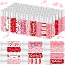 50 Pcs Galentine's Day Party Favors Galentines Gifts Bulk Lip Balms Set with 5 Taste Pink Heart Lip Care Moisturizing for Bridal Shower Favors Valentine's for Guests Women Friend Birthday Gift