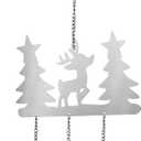 Dachshund Wind Chimes Outdoor Garden Decor Owl Hanging Ornament Christmas Wind Sculptures Worth Gift for Holiday Decoration Yard Patio Farm-Christmas