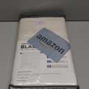 100% Blackout Shield Linen Blackout Curtains for Bedroom 84 Inches Long, Back Tab/Rod Pocket Living Room Drapes, Thermal Insulated Blackout Curtains 2 Panels Set, 50" W x 84" L, Cream