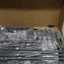 LINZINAR Plant Stand Indoor Outdoor Metal 6 Tier 7 Potted Multiple Flower Pot Holder Shelf Planter Display Shelving Unit for Patio Garden Corner Balcony Living Room (6 Tier 7 Potted, Dark Grey)