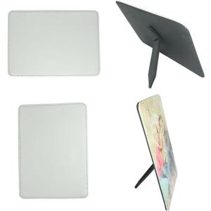 3 Pieces Sublimation Blank Photo Frame 5.11 inch x 7 inch PU Leather Diy Crafts (Black)