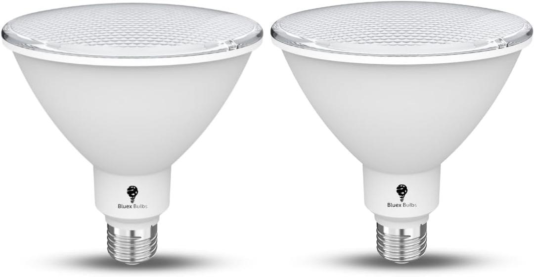 High Power Outdoor PAR38 20W 250 Watt Equivalent 2800 Lumens Dimmable LED Flood Light Bulb Super Bright Waterproof E26 Spotlight Bulbs for Security Backyard Garage (4000K - Cool White, 2 Pack)