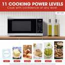 SHARP Countertop Microwave Oven with Removable 12.4" Carousel Turntable, 1000 Watt, 1.1 Cubic Feet, Stainless Steel