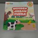 2 x Farm Animal Wooden Puzzle for Toddlers 1-3, Sensory Montessori Toy Classroom Preschool Learning Activities Educational Toy Christmas Stocking Stuffer Gift for Girls 3-5, Boys 2 3 4 5 Year Old Baby