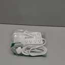 Surge Protector Power Strip,10 Outlets(1850W/15A) with 6 USB Ports (2 USB C), 6 Feet Extension Cord Wall Mount Power Strip, ETL Listed for Home, Dorm Room (White)