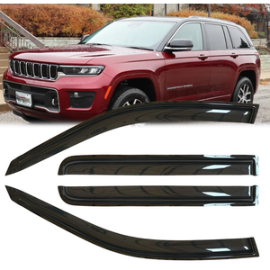4pcs Original Shatterproof Rainproof Side Window Wind Deflectors for 2022-2025 Jeep Grand Cherokee,Rain Guards,Nice Looking Window Visors for Cars,Vent Deflector 94334