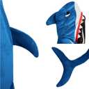 Spooktacular Creations Halloween Shark Costume, Adult Shark Costume, Jumpsuit Marine for Halloween Dress Up (L)