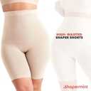 SHAPERMINT Shapewear for Women - High-Waisted Shapewear Tummy Control Shorts, Thigh Slimmer, Underwear for Women (Beige, M)