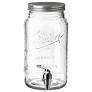 Mason Craft & More 4L Clear Glass Drink Dispenser w/ Metal Lid