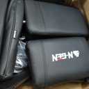 N-GEN GAMING Gaming Chair with Footrest, Lumbar, High-Back, Carbon Black