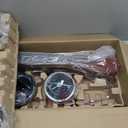 TALOYA 52 Inch Ceiling Fans with Led Lights Remote Control Flush Mount Low Profile for Bedroom Farmhouse Patio Outdoor Living Room Kitchen Dining Room,DC Motor,Reversible,Buzzer ON/Off,Black Walnut