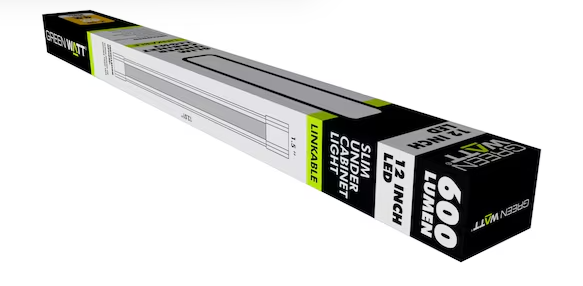 GREEN WATT 12 INCH SLIM UNDER CABINET LIGHT