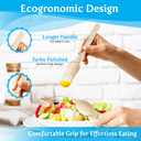 Bulk Heavy Weight 200pcs - 50 Sets - Cutlery Individually Wrapped Natural Wooden Cutlery Knife, Spoon, Fork Pack and Napkin - Extra Strong & Extra Resistant/Eco-friendly