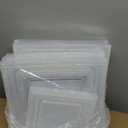 12 Pack Clear Shoe Storage Organizer with Magnetic Door,Stackable Plastic Shoe Boxes for Sneakers,Boots,and Heels,Space-Saving Foldable Shoe Rack for Closet,Durable Shoe Cabinet Organizer,White