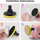 120 Pcs 3 Inch Sandpaper Polishing Pad, Bench Grinder Attachment, 60-10000 Grit, Sanding Attachment Kit for Wood, Resin, Jewelry, and Car Waxing