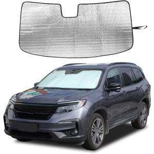 Car Front Windshield Sun Shade for Honda Pilot 2016-2022, Foldable UV Ray Reflector Front Window Shades, Sun Visor for Pilot 2016 2017 2018 2019 2020 2021 2022 Accessories (Style A)