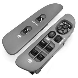 laffoonparts 68171680AA Master Power Window Switch Bezel (Driver Side) , Replacement for Dodge Ram 1500 2500 3500 2002-2010, Replaces 56049805AB 641-00653L (Grey)