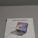 GreenLaw for iPad 11th(A16,2025)/10th(2022) Generation Case with Keyboard, Magic-Style Keyboard Stand, 7 Color Backlit, Stain-Resistant Surface, Multi-Touch Trackpad, White