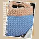 MESTOON 1/4/9 Pack Chunky Chenille Yarn 100g/3.05oz Thick Soft Velvet Baby Yarn for Crocheting Hand Knitting Sweater Scarf Blankets DIY Craft (Light Blue, 9 Pack)