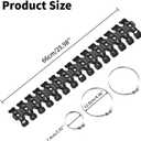 Black Pipe Heat Shield Guard Cover Compatible with Yamaha YZ125 / YZ250,Compatible with KTM 125/150 / 250/300 EXC,Compatible with GASGAS EC 250/300,See Fitment