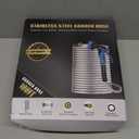 Lefree Garden Hose 100ft, Metal Garden Hose, Flexible Water Hose with 10-Function Nozzle, Stainless Steel Heavy Duty Hose, Crush Resistant, Leak Proof, No Kinks Garden Hoses for Yard, Outdoors, Rv (Silver)