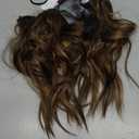 REECHO Invisible Wire Hair Extensions with Thinner Softer Lace Weft (Chocolate Brown with Blonde Highlights, 12 Inch (Pack of 1))