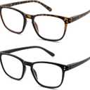 High Power Magnification Reading Glasses Women Men Strong Powered PC Readers, Magnification Strength: 8.0 x