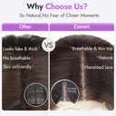 Eawwii Brown with Caramel Highlights Short Wavy Wig for Women Lace Hairline Bob Style Synthetic Heat Resistant - Natural Appearance for Everyday Hairstyle 14 Inch Dark Brown