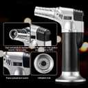 Whiskey Cocktail Kit with Torch-4 Flavors Wood Chips, Whiskey Cocktail, Stainless Steel Cutter- Bourbon Cocktail KIt, Bourbon Birthday Gift for Dad,Husband, Men (NO BUTANE)